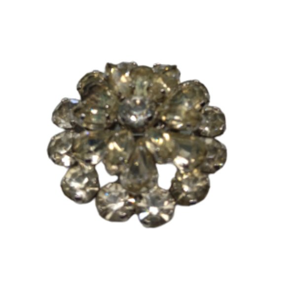 Vintage Austrian Crystal Rhinestone Brooch - Picture 1 of 5